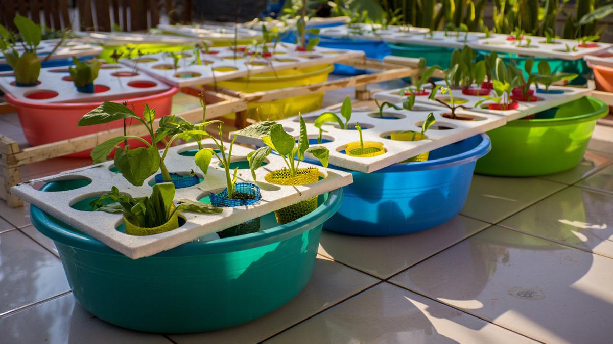 Cara Membuat Kebun Hidroponik dari Baskom Plastik, Praktis dan Hasil Panennya Maksimal