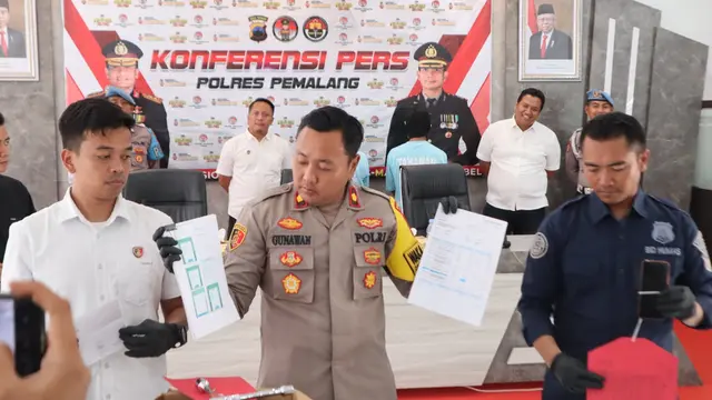Polres Pemalang berhasil membongkar praktik arisan online yang merugikan korban hingga Rp872 juta. (Foto: Liputan6.com/Polres Pemalang)