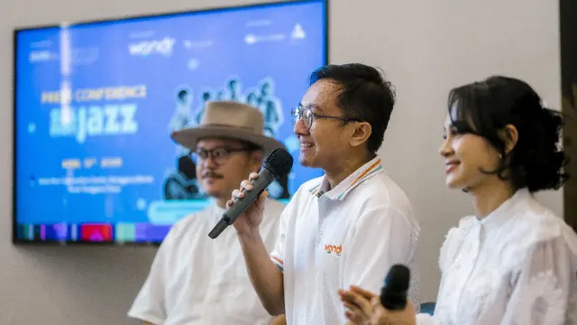 Andien saat menghadiri konferensi pers International Golo Mori Jazz 2025 di Jakarta, Rabu (5/3/2025). (Foto: Dok. Tim IGMJ 2025)