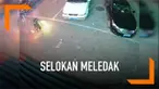 Insiden meledaknya selokan di Kota Chifeng, China. Ledakan terjadi karena seorang bocah memasukkan kembang api ke dalam selokan.