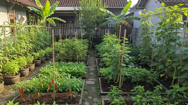 Ilustrasi Kebun Sayur
