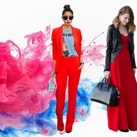 Trend warna merah yang patut Anda coba di setiap kesempatan. (Image: Pinterest. DI: Nurman Abdul Hakim)