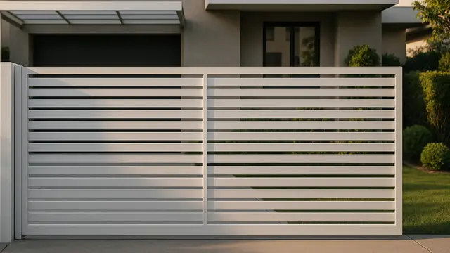 Model Pintu Pagar Dorong Baja Ringan Minimalis