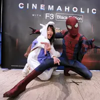 Film Spider-Man: Homecoming saat ini sedangmenjadi sorotan masyarakat di berbagai kalangan. Seperti halnya Gigi eks Cherybelle yang kembali menyaksikan film ini untuk yang kedua kalinya. (Adrian Putra/Bintang.com)