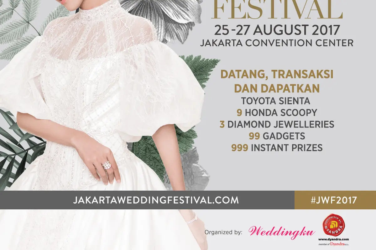 [Bintang] Nantikan Jakarta Wedding Festival 2017 pada 25-27 Agustus 2017