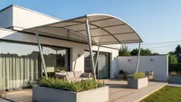 7 Model Kanopi Teras Unik Bentuk Melengkung untuk Rumah Modern, Lindungi Hunian