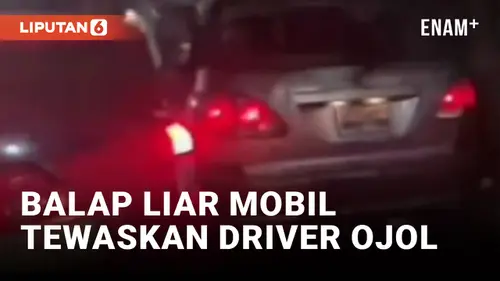 VIDEO: Driver Ojol di Bandung Tewas Ditabrak Pengemudi Mobil yang Balapan dalam Kondisi Mabuk