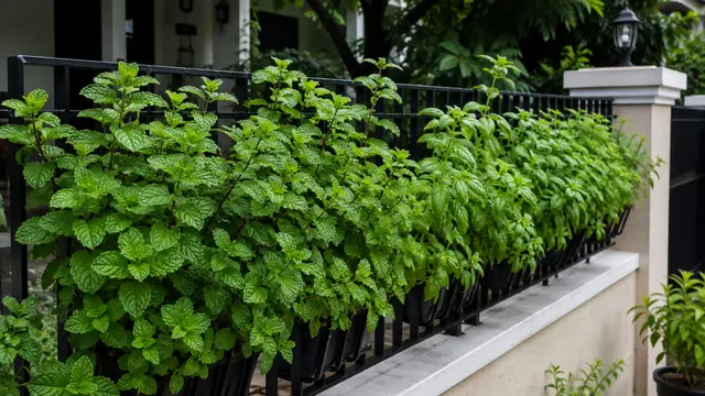 Kebun Daun Mint dan Kemangi di Pagar Rumah: ChatGPT