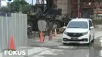 Setelah dilakukan penutupan arus lalu lintas selama 12 jam, ruas jalan dari arah Yasmin menuju Parung kembali dibuka pada Rabu petang.