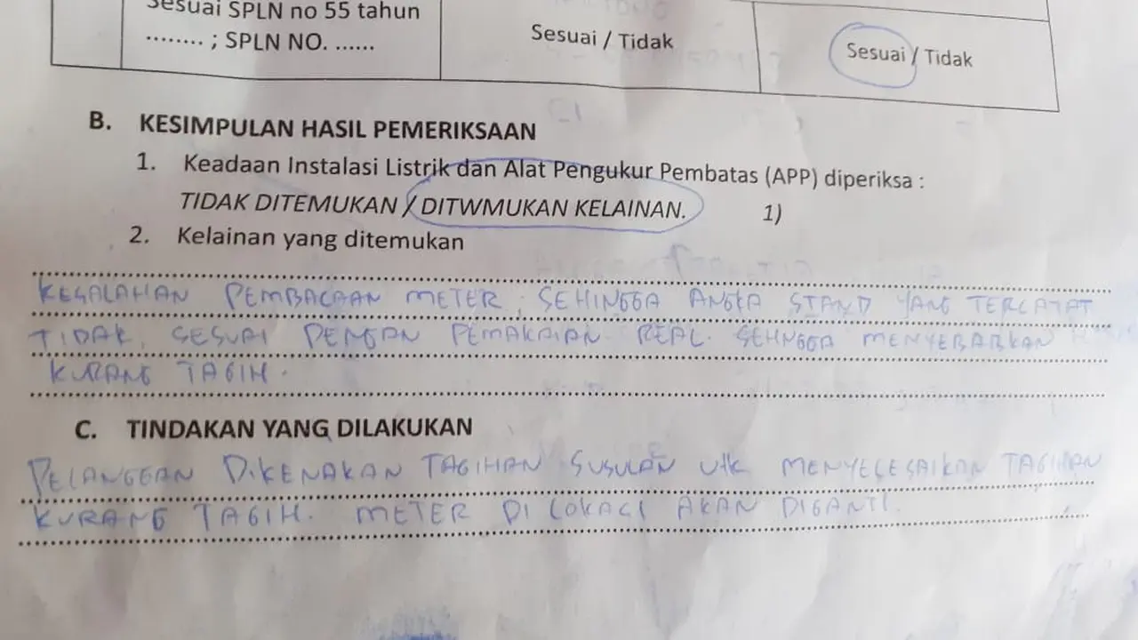 Tagihan Listrik Membengkak