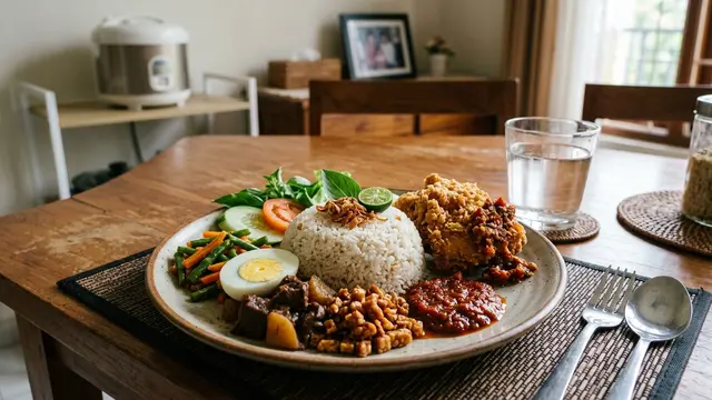 Resep Nasi Uduk Ayam Crispy Gurih dan Renyah Antigagal