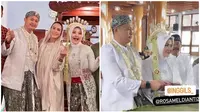 Rosa Meldianti keponakan Dewi Perssik dinikahi pilot, Fitri Salhuteru sahabat Nikita Mirzani turut hadir (Foto: instagram andiena.styana/fitri_salhuteru)