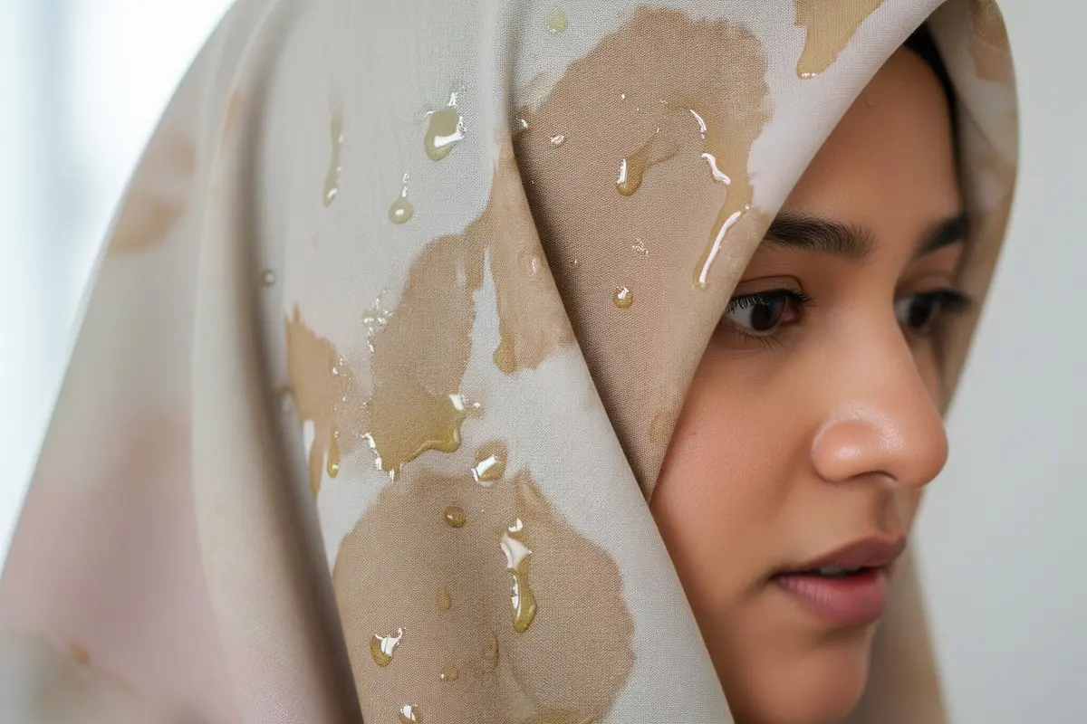 Cara Menghilangkan Noda Minyak di Jilbab