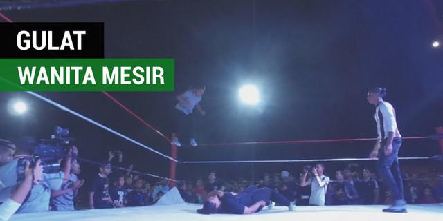 VIDEO: Ini Serunya Gulat Wanita di Mesir