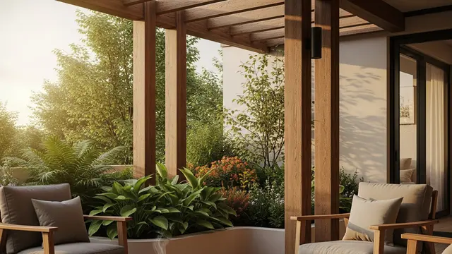 Inspirasi Teras Rumah Asri dengan Taman Mini