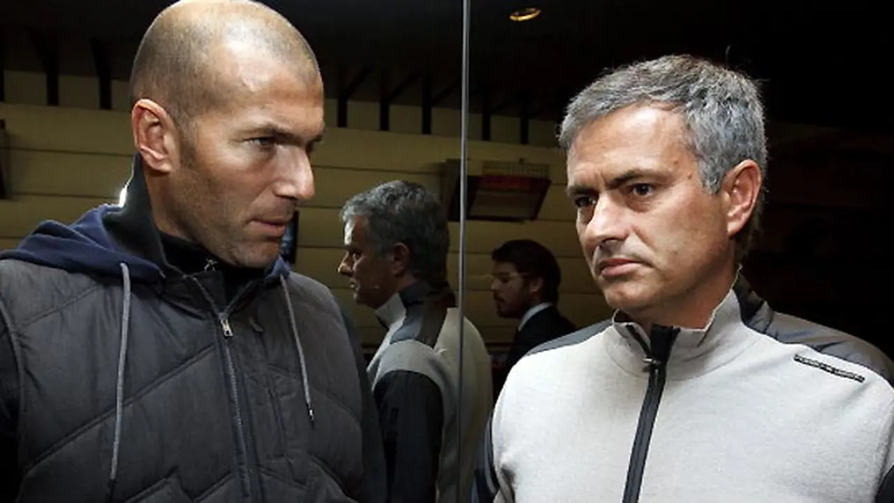 Zinedine Zidane dan Jose Mourinho