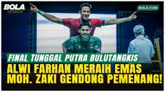 Alwi Farhan sukses mempersembahkan medali emas untuk Indonesia dari cabang bulutangkis SEA Games 2025 Thailand. Pada partai final tunggal putra, Alwi mengalahkan rekan senegaranya, Moh. Zaki Ubaidillah, dalam duel sengit di Thammasat University Rangs...