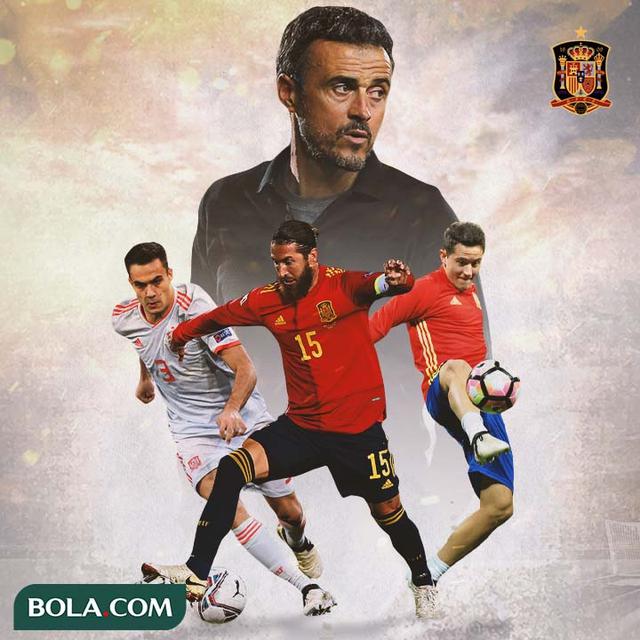 Spanyol - Luis Enrique, Sergio Ramos, Sergio Reguilon dan Ander Herrera