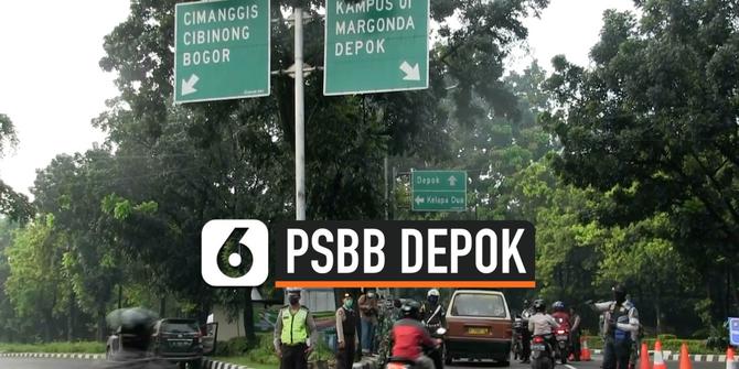 VIDEO: Hari Pertama PSBB di Depok Polisi Tidak Memberikan Sanksi