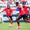 Rio Ngumoha dari Timnas Inggris berlari membawa bola selama pertandingan persahabatan internasional antara Inggris dan Selandia Baru di Stadion Raymond James pada 6 Juni 2026 di Tampa, Florida. (Rich Storry/Getty Images via AFP)