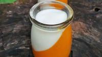 Resep puding labu kuning vla santan. (dok. Cookpad @putri_ryuna)