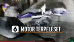 Ketika melalui jembatan darurat, motor korban terpeleset diduga karena licin.