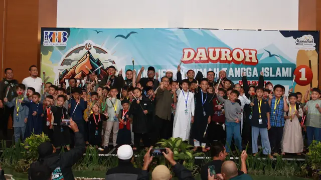 Salah satu kegiatan KHB Family Camp 2024 yang dihadiri Ustaz Khalid Basalamah. (Foto: Dok. Istimewa)