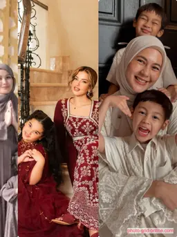 Intip potret deretan ibu tunggal selebriti rayakan Lebaran bersama anak (@ayutingting92 @tasyafarasya @paula_verhoeven)