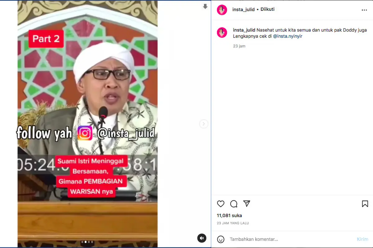 Buya Yahya Bahas Hukum Waris Anak Yatim Piatu, Warganet Ramai-Ramai Sindir Doddy Sudrajat