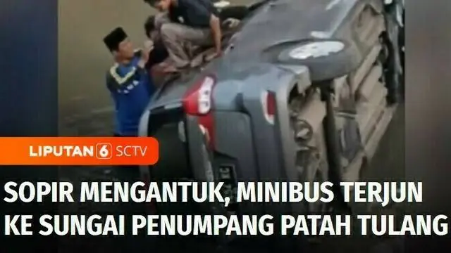 Di Lombok Timur, Nusa Tenggara Barat, sebuah minibus yang mengangkut 10 orang terjun bebas ke sungai, diduga akibat sopir mengantuk dan tidak mengenal kondisi jalan.