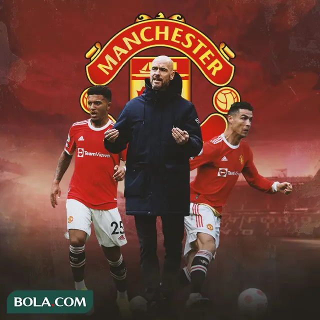 Manchester United - Ten Hag dikelilingi Ronaldo dan Jadon Sancho