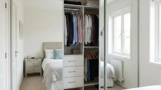 Desain Walk-In Closet di Kamar Sempit