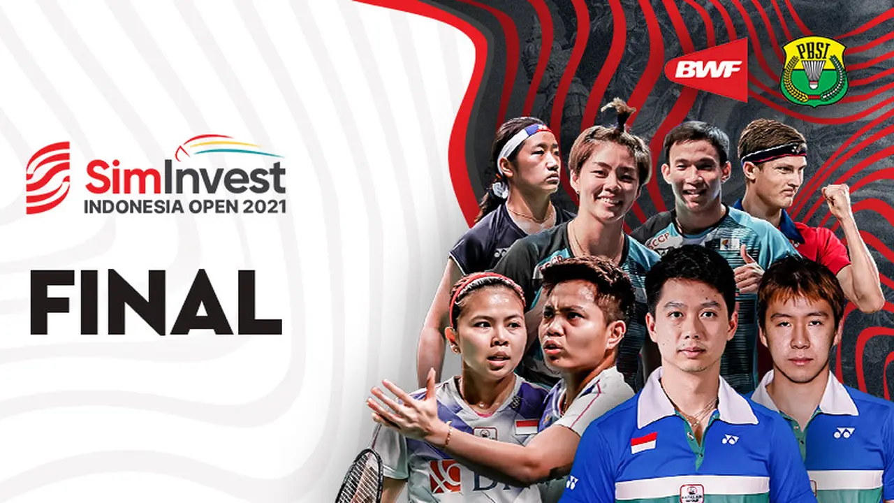 Jadwal Final Indonesia Open 2021 Minggu, 28/11/2021