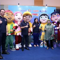 PT Indofood CBP Sukses Makmur Tbk menjalin kerja sama dengan Boboiboy. (Foto: Nurwahyunan/Bintang.com).