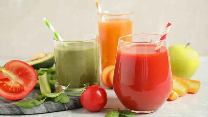 Ilustrasi  jus sayur