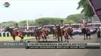 Latihan arak-arakan kirab memeriahkan gladi kotor para Capaskibraka Nasional 2017, Senin (14/8) kemarin.