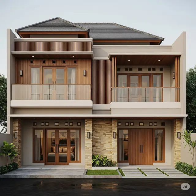 Nuansa Kayu Dominan