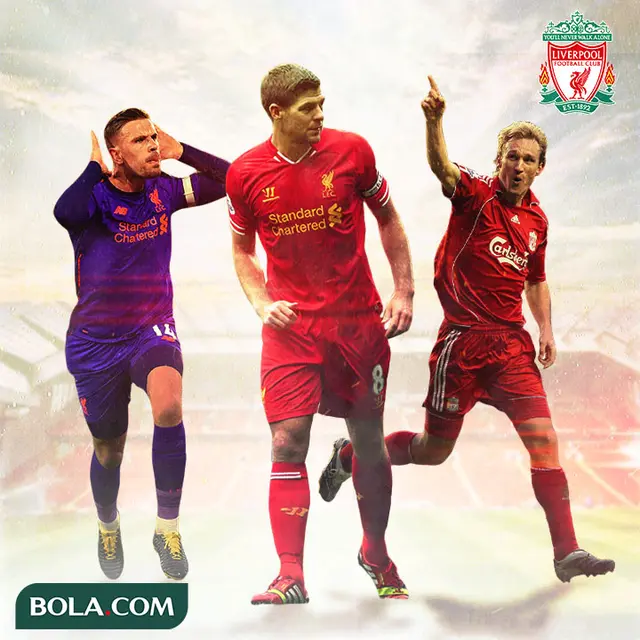 Liverpool - Jordan Henderson, Steven Gerrard, Sami Hyypia