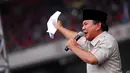 Capres dari Gerinda itu juga menyatakan bahwa dia siap menjadi prajurit dari rakyat Indonesia, Kamis (1/5/14). (Liputan6.com/Miftahul Hayat)