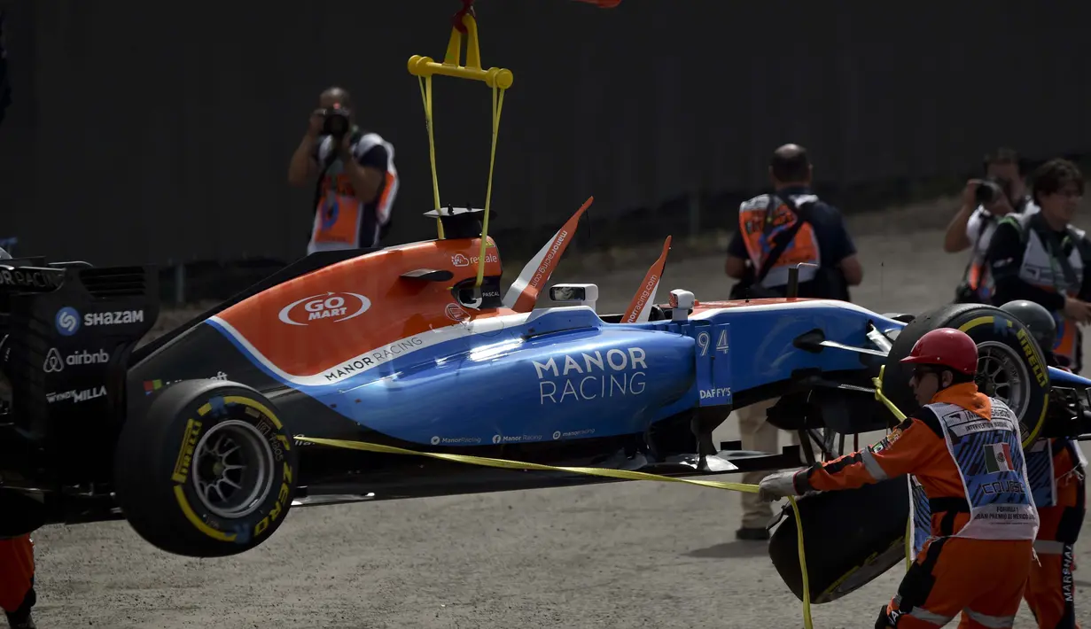 Manor Racing menempati urutan ke-10 dari sebelas konstruktor pada Formula One 2016-2017 dengan meraih satu poin lewat pebalap andalannya Pascal Wehrlein. (AFP/Yuri Cortez)