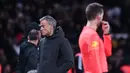 Hasil ini membuat PSG, yang dilatih Luis Enrique, harus angkat kaki lebih awal dari Piala Liga Prancis. Sebaliknya, tim asuhan Stephane Gilli membalas kekalahan liga pekan lalu dan memastikan tiket ke babak 16 besar. (AFP/Anne-Christine Poujoulat)