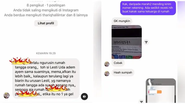 Tak Marah Dihujat, Ini 6 Tangkapan Layar Kiky Saputri Bagi-Bagi Uang ke Fans Leslar