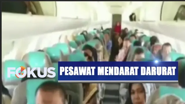 Suasana sempat tegang lantaran para penumpang yang terlanjur panik setelah gagal mendarat di Bandara Soekarno Hatta marah dan tetap memaksa turun.