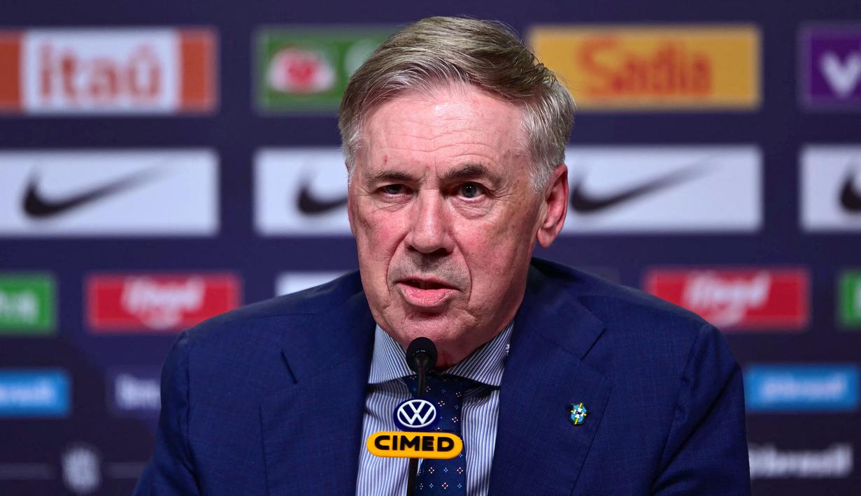 Ancelotti menyatakan alasan mengapa Neymar tak dipanggil karena tidak mampu tampil maksimal di klubnya saat ini, Santos. (AFP/Pablo Poricuncula)