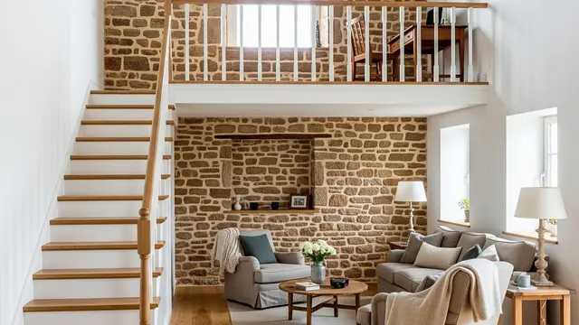 Desain Rumah Mungil Ala Villa dengan Mezzanine (Image by Gemini AI)