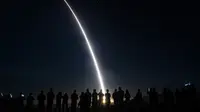 Angkatan Udara Amerika Serikat melakukan uji coba peluncuran rudal balistik antarbenua (intercontinental ballistic missile/ICBM) Minuteman III. (Xinhua)