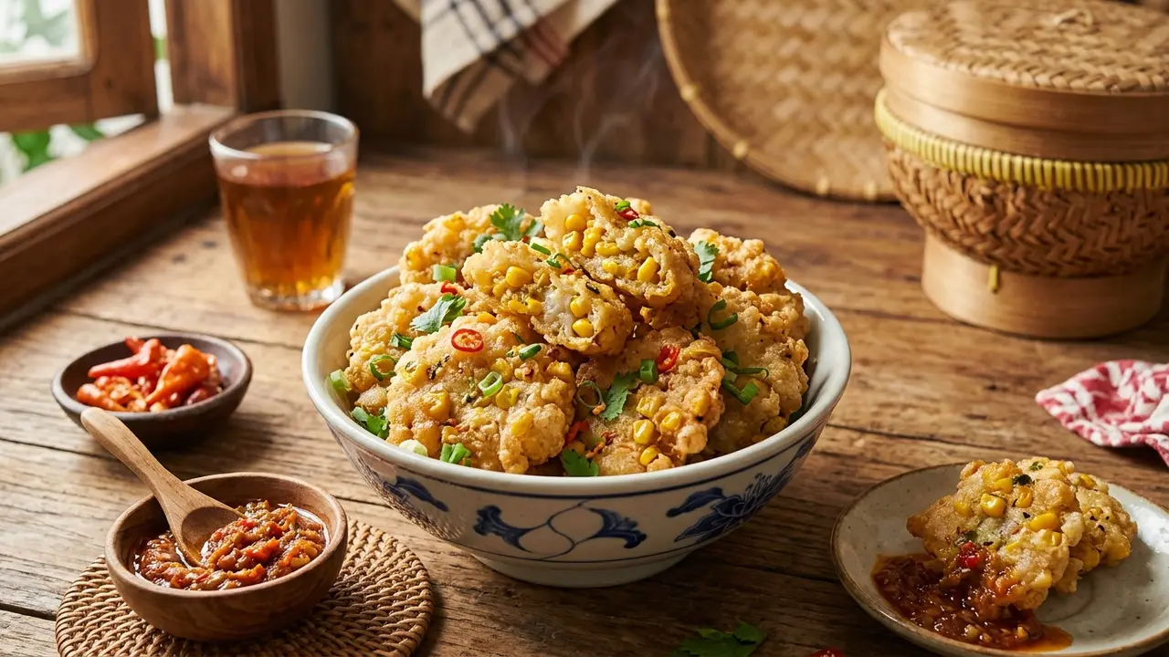 Cireng Jagung Renyah dan Kenyal (AI Generated)