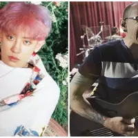 Chanyeol EXO dan Chester Bennington (Foto: Twitter/weareoneEXO. Twitter/ChesterBe)