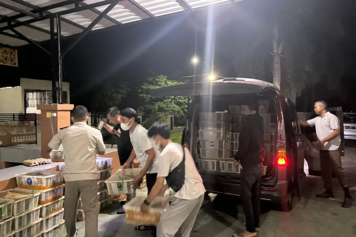 Upaya penyelundupan ribuan burung tanpa dilengkapi  dokumen yang sah berhasil digagalkan. Foto (Istimewa)