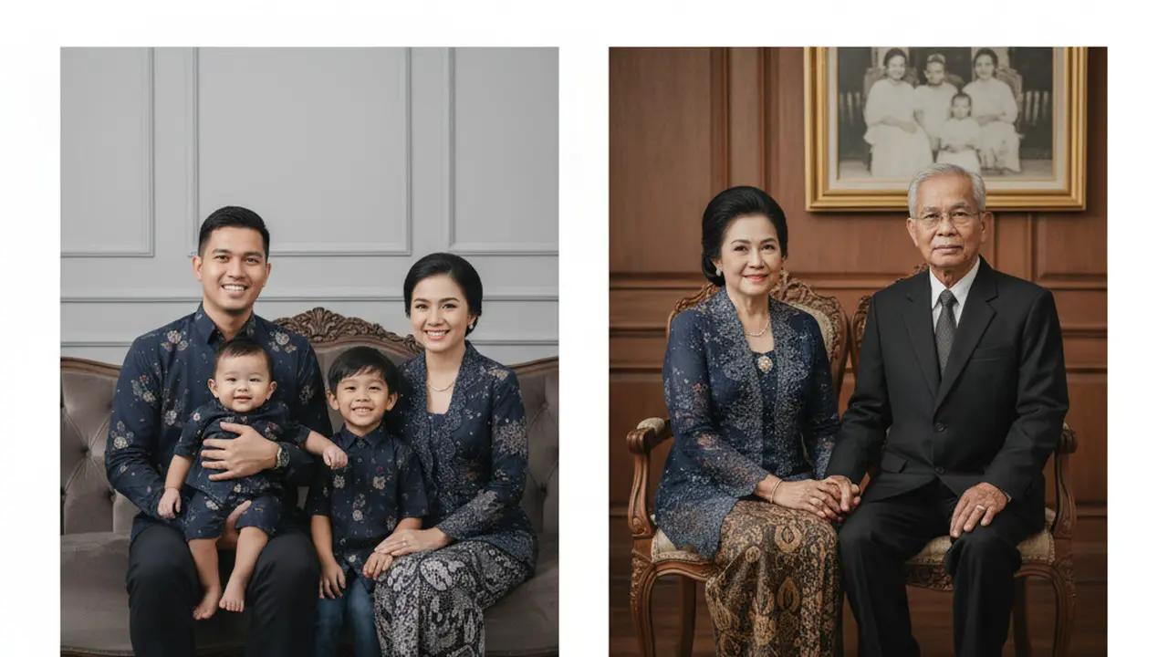 Prompt Gemini AI Buat Foto Keluarga Versi Muda dan Versi Tua. Gemini